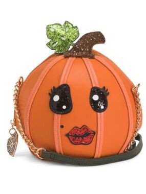 Betsey Johnson “no guts no glory” Crossbody Pumpkin Halloween Purse NWT